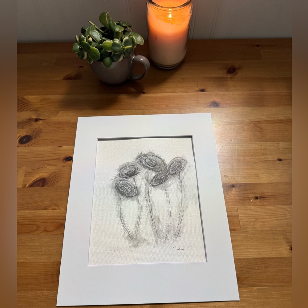 New Original Signed Artwork Ink and Watercolor on Paper